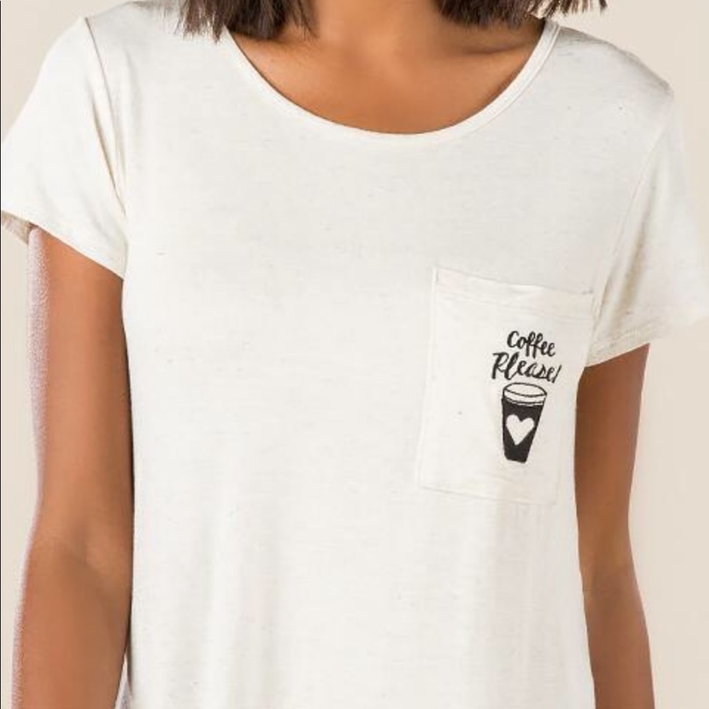 COFFEE PLEASE POCKET GRAPHIC TEE